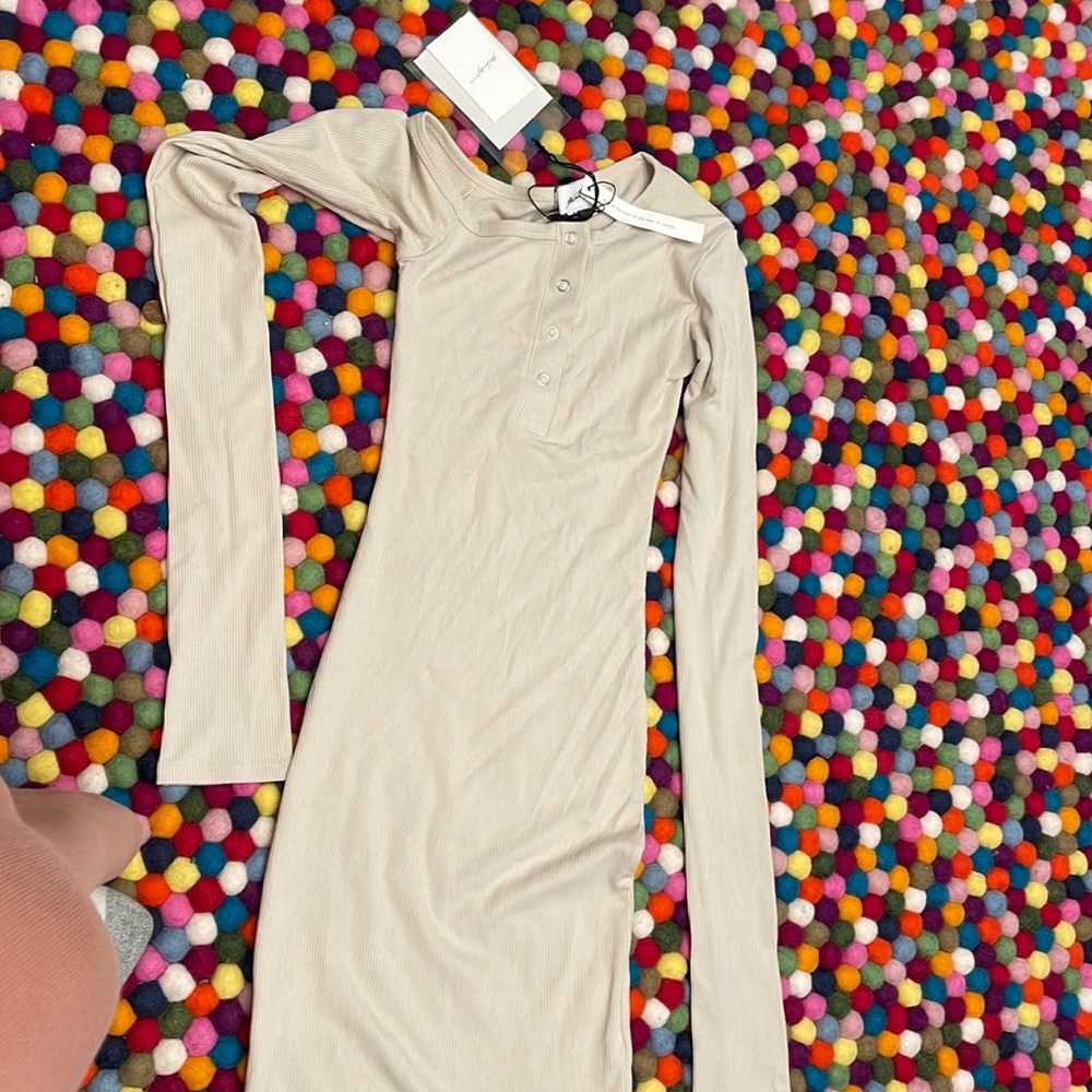 long sleeved knit dress